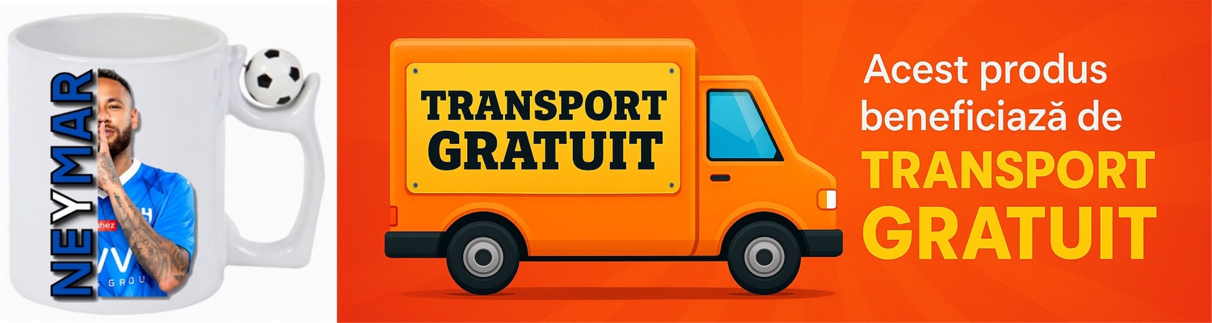 Cana Antistres cu fotbalistul Neymar beneficias de transport Gratuit